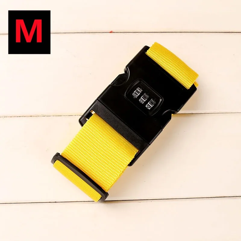 sangle de bagage de voyage réglable avec verrouillage par mot de passe, ceinture d'emballage, verrouillage sécurisé, paquet de bagages, accessoires de valise, 13 couleurs