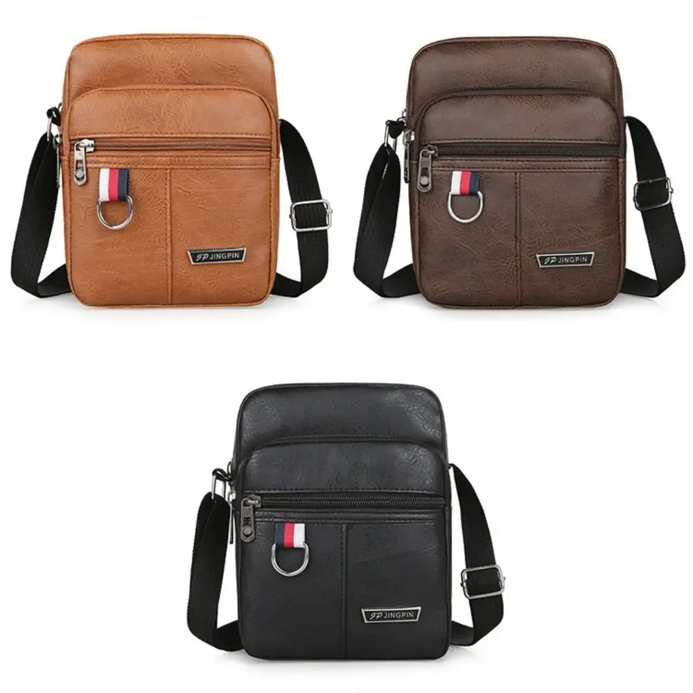 sac à bandoulière en cuir pour hommes, sacoche à bandoulière de grande capacité, sacs à main multifonctionnels