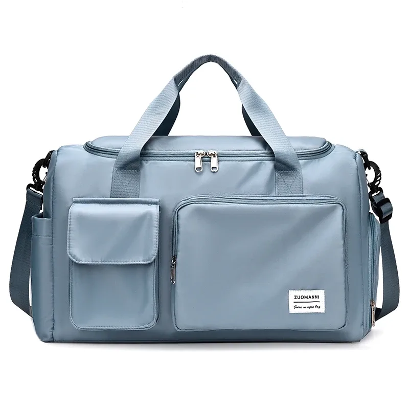 sac de voyage à main de grande capacité pour femmes, sacs de sport de nuit avec compartiment à chaussures, sacs de sport et de fitness pour femmes, 2024