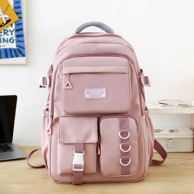 sac à dos multi-poches pour adolescentes, bretelles rembourrées réglables, sac à dos scolaire de grande capacité, pour sac à dos décontracté quotidien