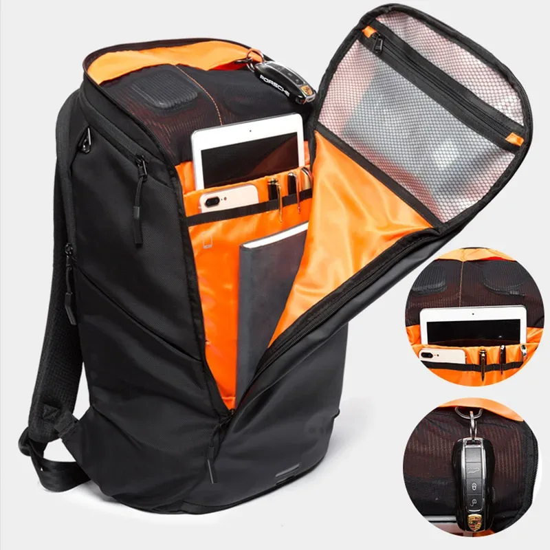 tangcool décontracté hommes grande capacité 15.6/17.3 pouces sac à dos pour ordinateur portable sac de voyage sport sac à dos étanche sac d'école pour adolescent