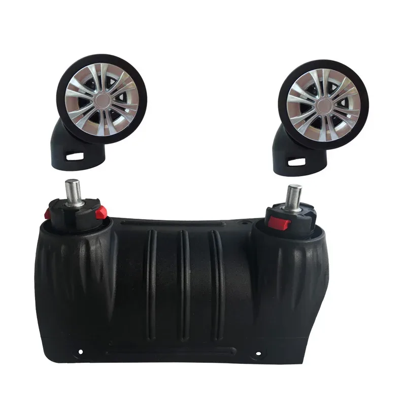 roues universelles amovibles plastique noires métalliques accessoires remplacement bagages pièces réparation travail atelier voyage modification valises