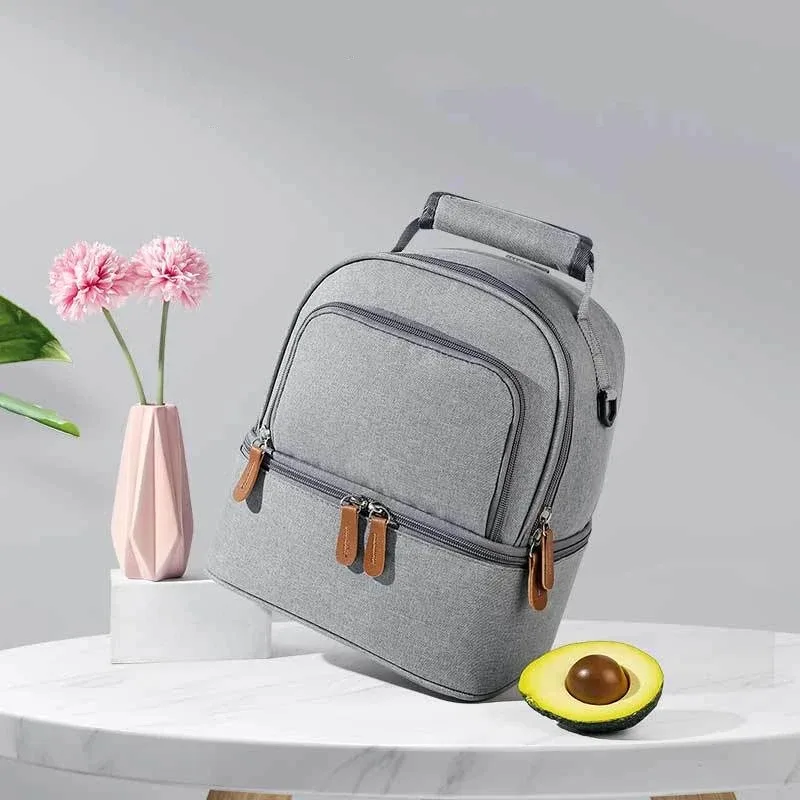 sac à dos isotherme pour pique-nique, voyage, école, boîte à lunch, sacs de transport pour aliments frais, sac isotherme pour lait maternel, sac à main de conservation des aliments frais