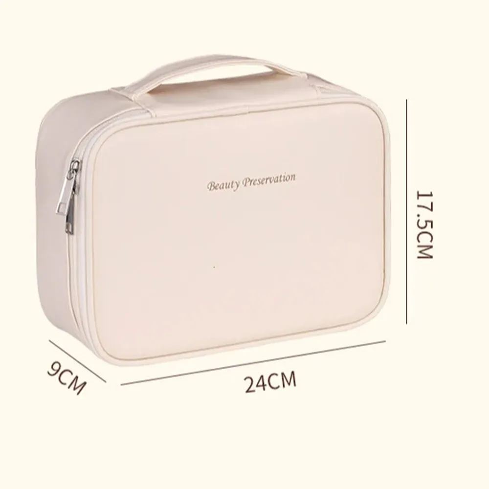 sac à cosmétiques pour femmes, trousse de maquillage double couche, grande capacité, organisateur de cosmétiques de luxe, essentiels de voyage, sac à cosmétiques pour femmes