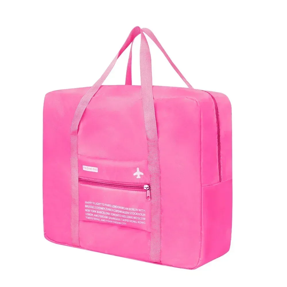 sac de rangement en nylon portable étanche pour voyage, organisateur de bagages à main, grande capacité, pliable, avion