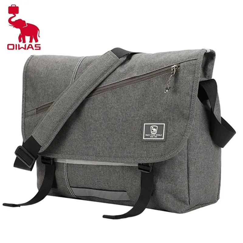 OIWAS 15 pouces ordinateur portable hommes sac de messager mode voyage fronde sac à bandoulière hommes toile porte-documents mâle sac à bandoulière pour adolescents