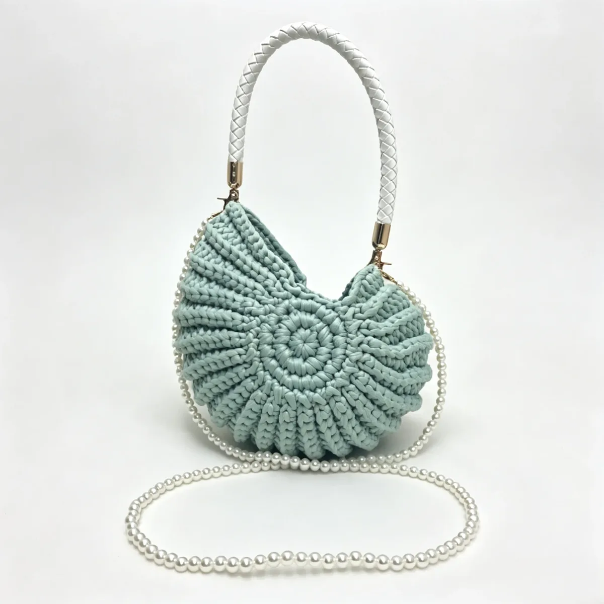 sac à main en coquillages tissé à la main avec chaîne de perles, grand sac de plage bohème pour femme, sac fourre-tout beige pour les vacances d'été, idéal pour