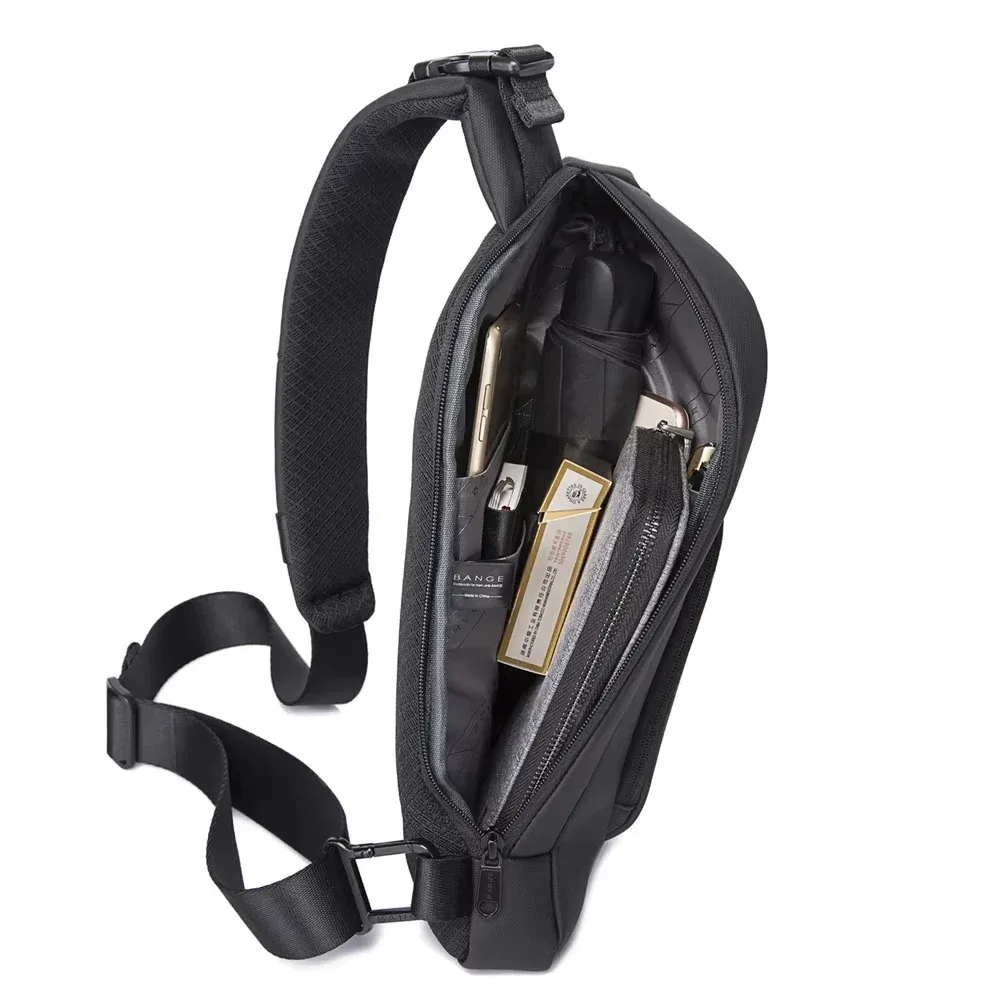 bange nouveau sac à bandoulière multifonction antivol sacs à bandoulière mâle étanche court voyage sac de poitrine pack pour hommes