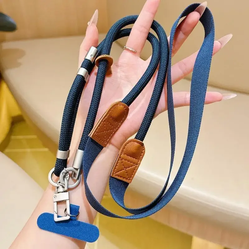 lanière de téléphone réglable à porter en bandoulière, clip détachable, sangle anti-perte pour téléphone portable, sangle de sac à bandoulière pour les voyages en plein air et l'usage quotidien【smq】