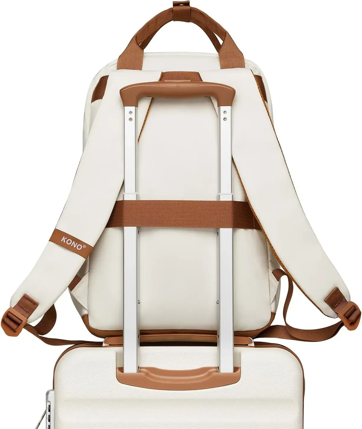 sac à dos kono pour femme 15,6 pouces, sac à dos pour ordinateur portable pour filles, sac à dos élégant pour le travail et les voyages, pour l'université, le bureau