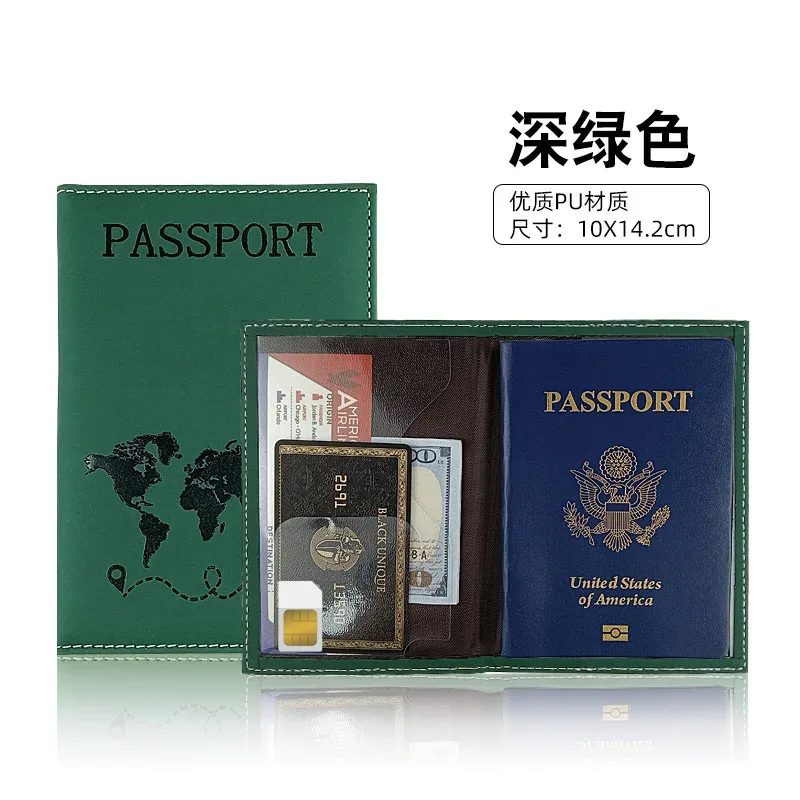 couverture de passeport, porte-passeport, organisateur de voyage, étui de protection pour cartes, porte-carte de crédit, document d'identité, portefeuille pour passeport