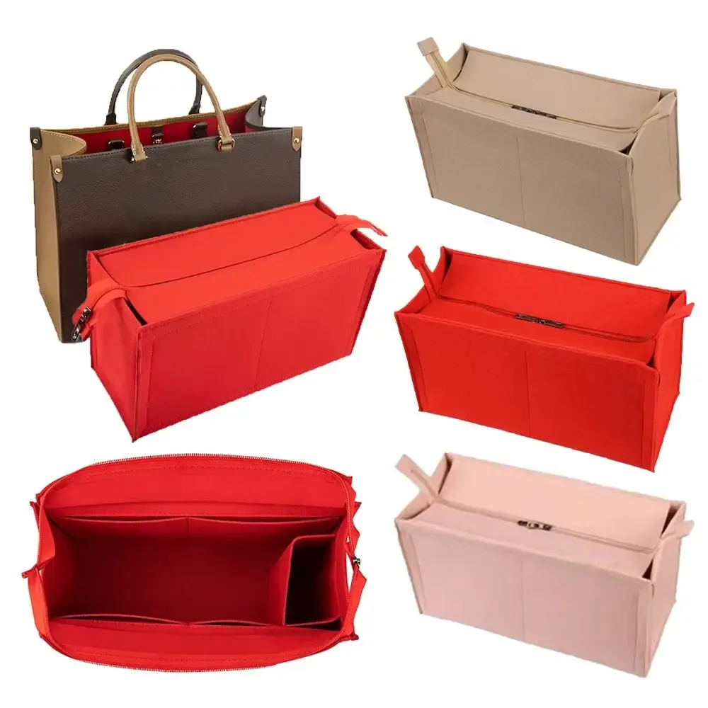 feutre insérer doublure sac à main organisateur pochette sac à main sac fourre-tout sac interne pour lv onthego
