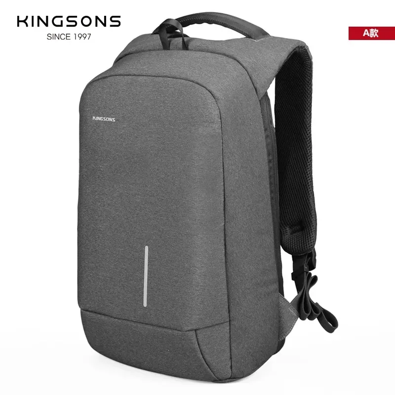 kingsons-sac à dos antivol étanche avec port de chargement usb, sac à dos pour ordinateur portable, ouverture à 13.3 °, hommes et femmes, peintures, 15.6 pouces, 17.3 pouces, 180 pouces