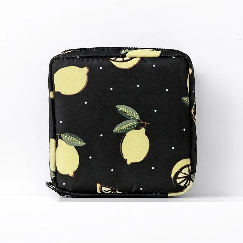 trousse polyester fleurs roses voyage cosmétiques maquillage femmes format carré motif cactus gris ours marbré