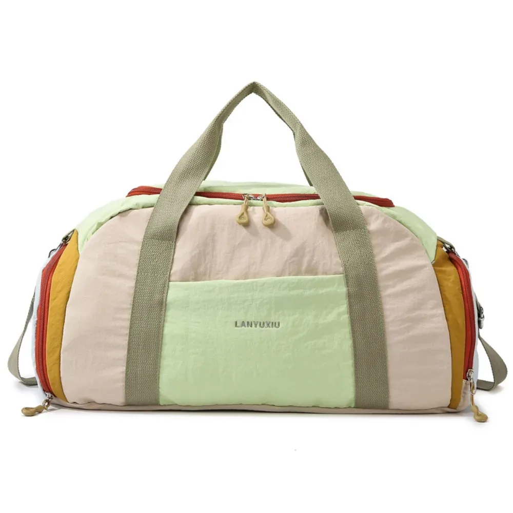 sac de sport pour femme avec séparation sec/humide, grande capacité, sac de voyage, sac à main, sac bandoulière