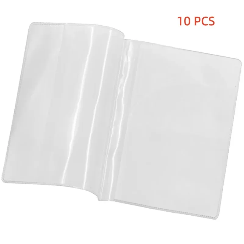 housse de protection transparente pour passeport, en pvc, protection contre la saleté, housse de passeport imperméable, porte-cartes de crédit, 1/5/10/20 pièces