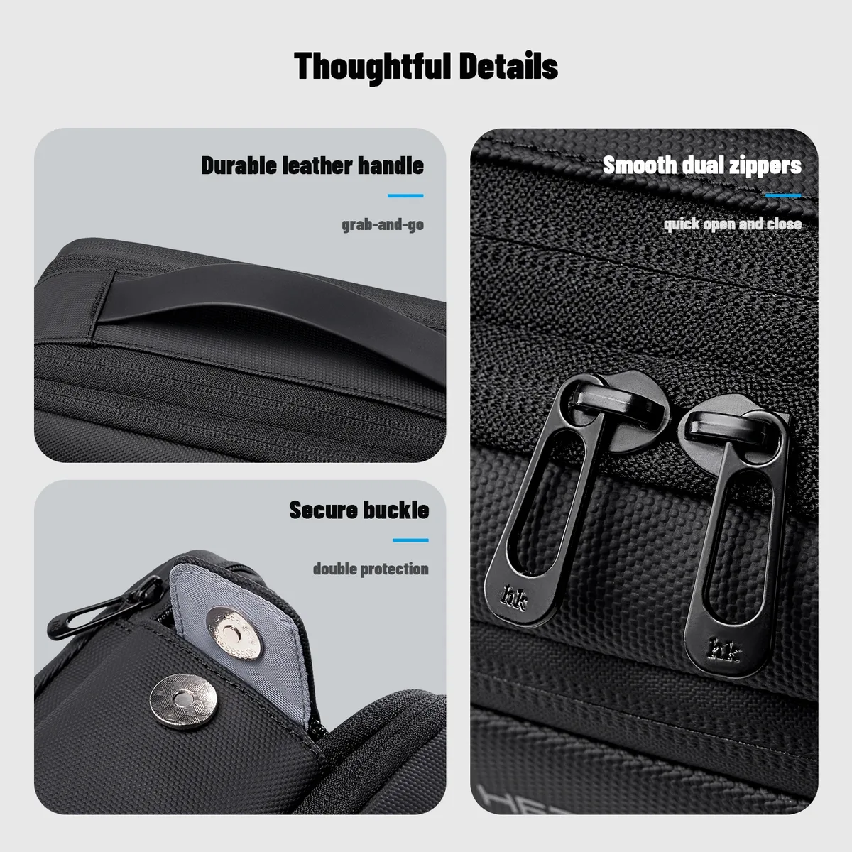trousse de toilette portable hk étanche pour hommes et femmes – sac de voyage pour articles essentiels de sport, organisateur de maquillage et cosmétiques, sac à main de beauté