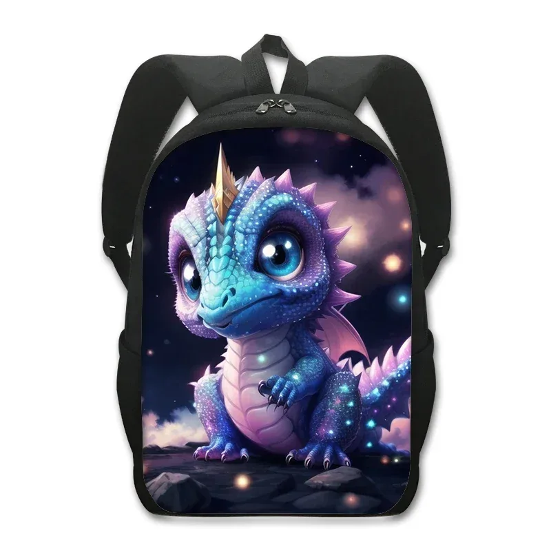 sac à dos dragon de dessin animé pour étudiants, sac à dos fantaisie avec imprimé dragon magique, sac à dos pour ordinateur portable pour femmes et hommes, sac à dos de voyage en plein air