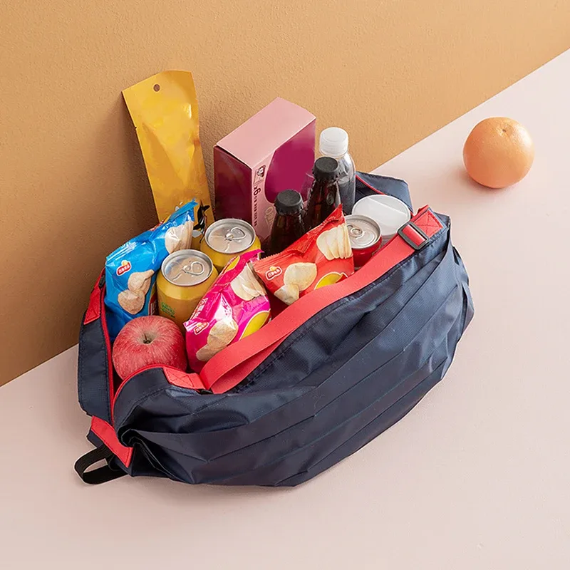 sac de rangement pliable avec poignée, sacs à main de voyage portables camouflage, sac de shopping de grande capacité