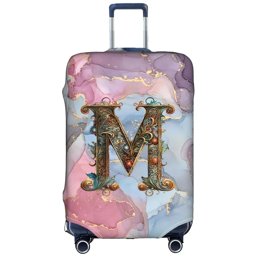 housse de protection pour bagages en tissu extensible, étui de protection pour valise série graphique, housse anti-poussière pour bagages, valise adaptée de 18 à 32 pouces
