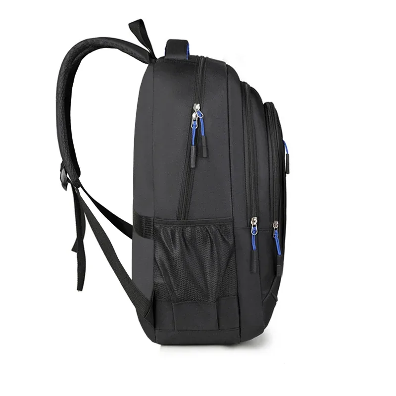 sac à dos pour ordinateur portable confortable et rembourré pour hommes, en tissu oxford, avec sangle pour bagages, idéal pour l'école, le travail et les voyages en plein air.