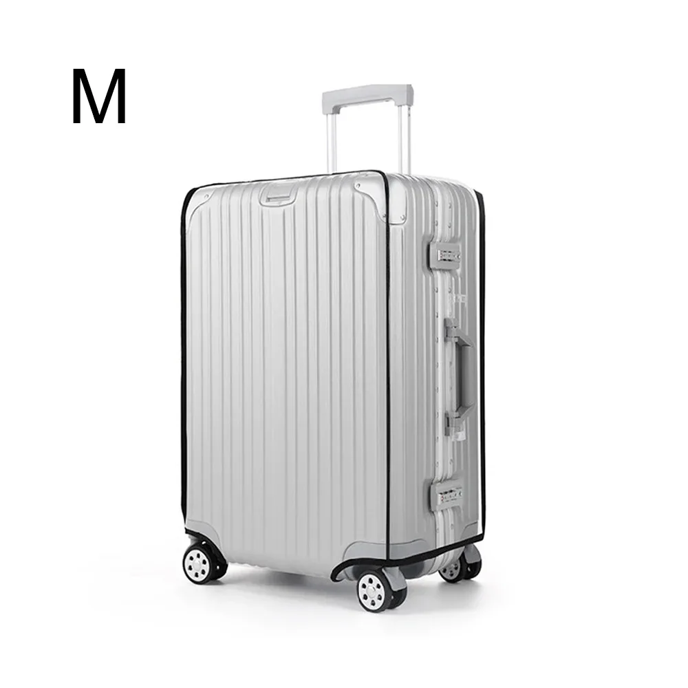 housse de protection transparente pour bagages en pvc, housse de protection pour bagages à roulettes, housse extérieure résistante à l'usure, protection transparente