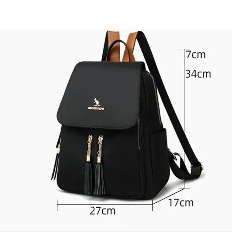 sac à dos polyvalent et à la mode, sac à dos pour femmes de grande capacité version coréenne, fermeture à glissière, adapté aux voyages et aux déplacements