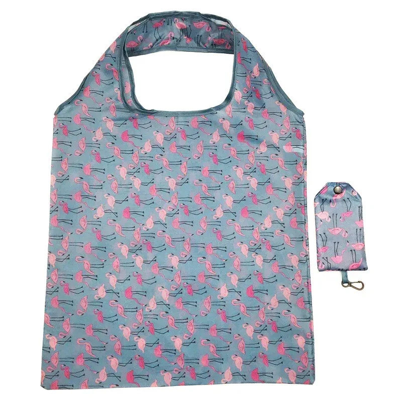 ‌ sac à main fourre-tout écologique pliable imprimé à la mode – sac de voyage et d'épicerie de grande capacité avec pochette ‌ ‌   sacs à provisions