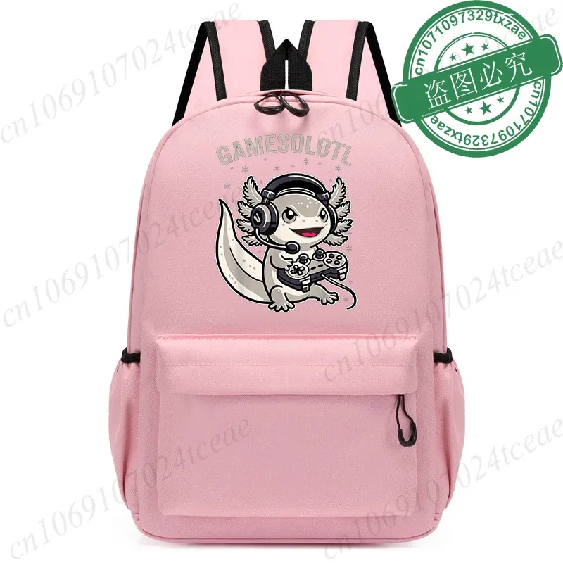 boba axolotl sacs kawaii enfants sac à dos enfants dessin animé maternelle sac d'école cartable retour à l'école bookbag mochila bookbag