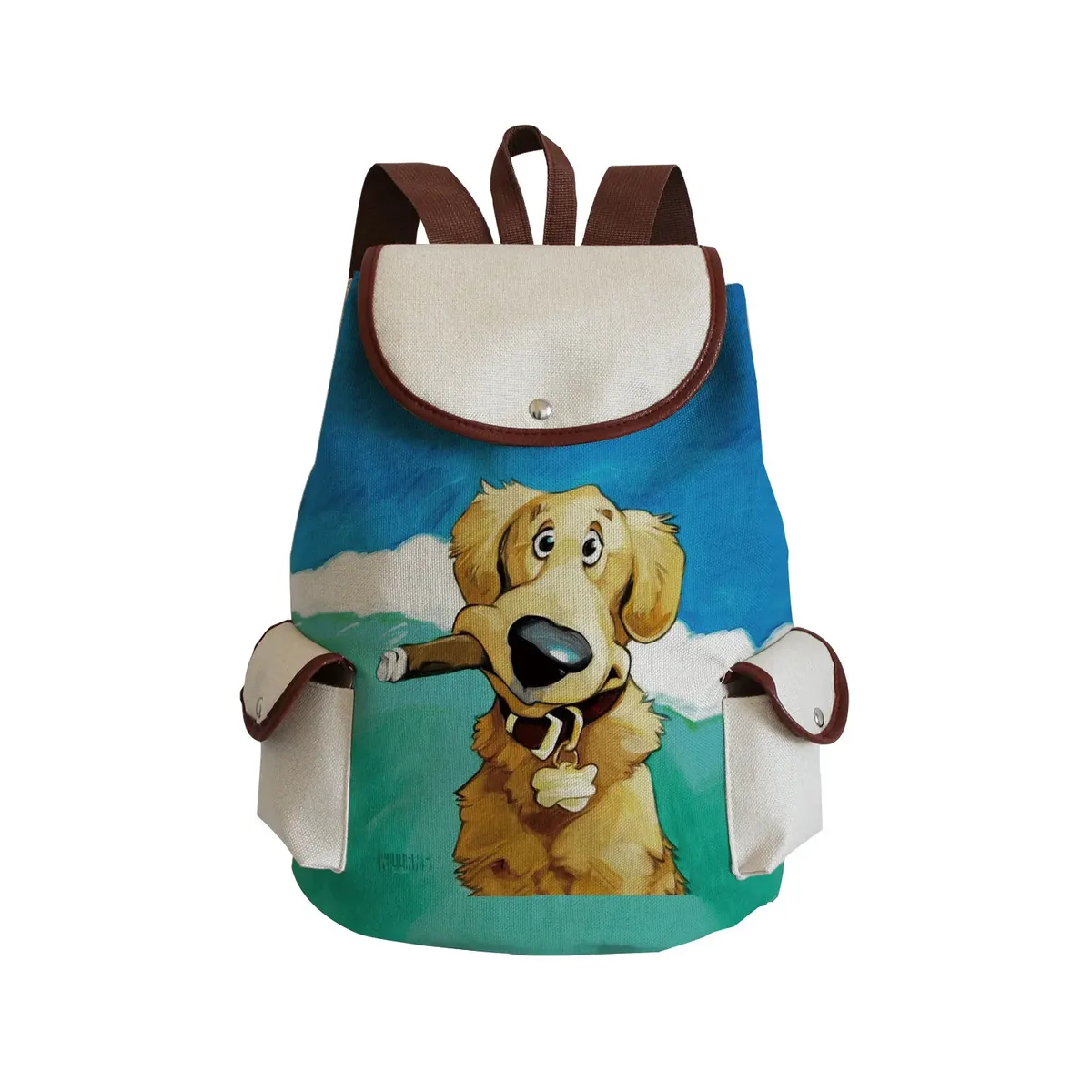 sac à dos personnalisé avec peinture à l'huile et imprimé de chien lévrier, sacoche de styliste durable pour shopping et voyage, accessoire d'extérieur décontracté pour femme