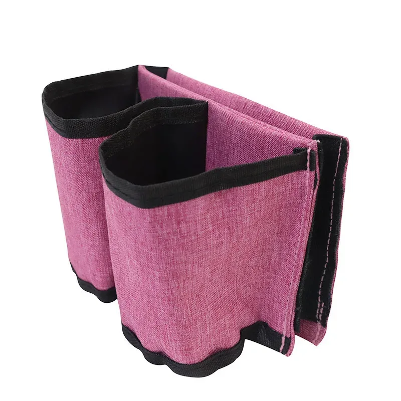 porte-gobelets pliable tissu oxford gris noir rose voyage organisation accessoires bagage traversée affaires familiale