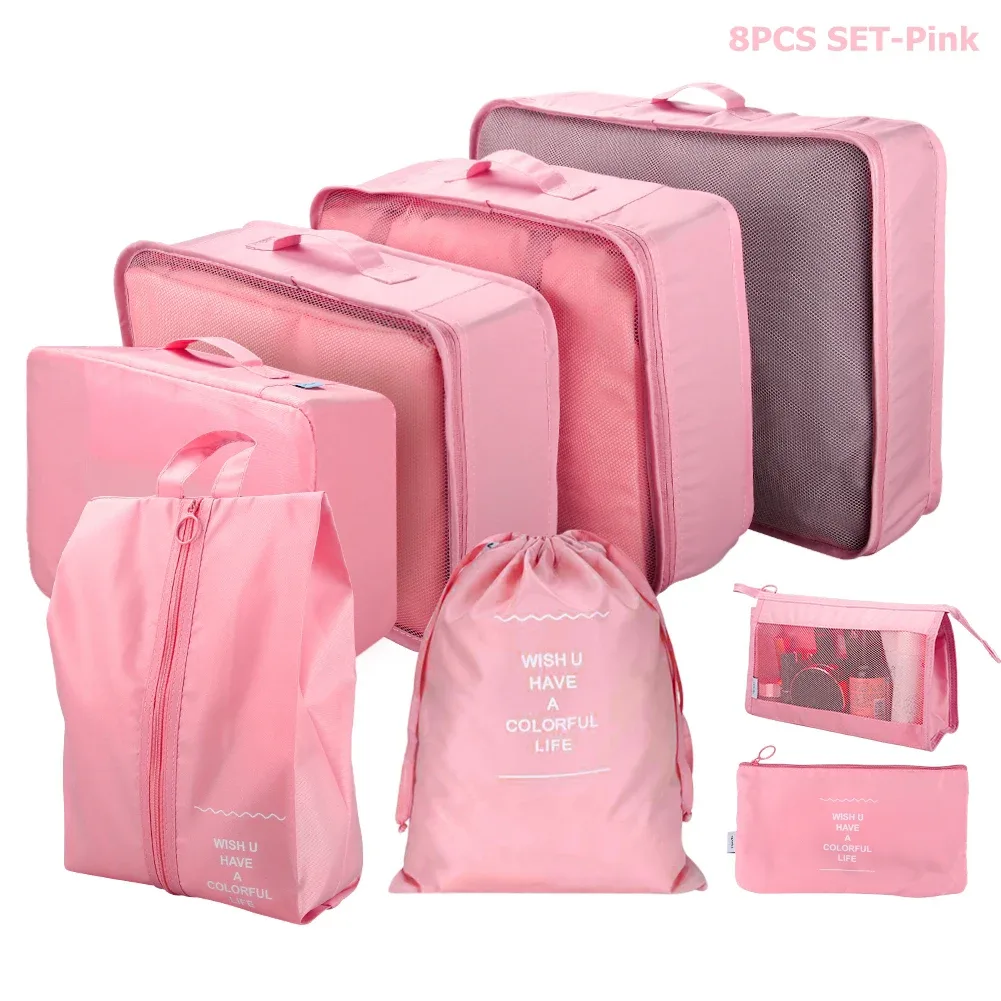 organisateur voyage sacs rangement oxford doux polyvalent transparent respirant fermeture éclair durabledurable pliable transport facile conception boucle empilable vêtements