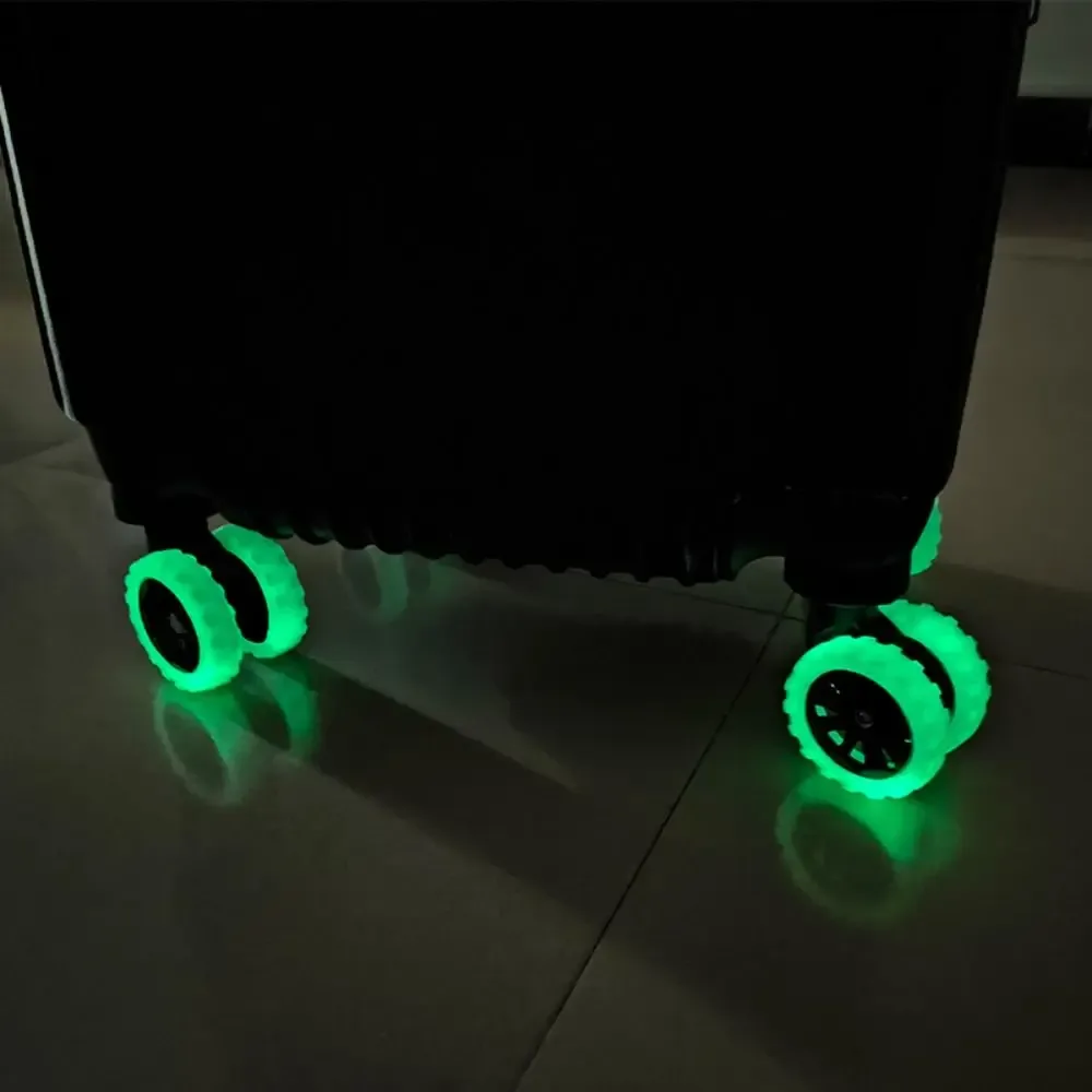 juste de protection des roues de la valise en silicone, chaussures de roulette de bagage de voyage shoous, son silencieux, boîte de chariot, 8 pièces