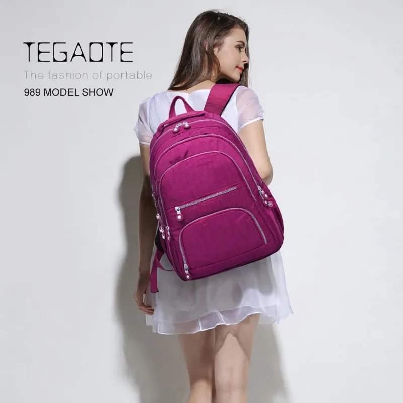 sac à dos scolaire pour adolescente 2026 mochila feminina sac à dos de voyage en nylon imperméable pour ordinateur portable pour femmes