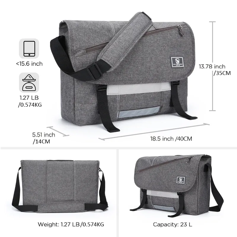 oiwas 15 pouces ordinateur portable hommes sac de messager mode voyage fronde sac à bandoulière hommes toile porte-documents mâle sac à bandoulière pour adolescents