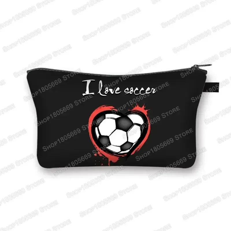 trousse à cosmétiques pour football, baseball, basket-ball, trousse de toilette de loisirs, trousse de maquillage pour femmes, petite pochette pour rouge à lèvres, sacs à cosmétiques