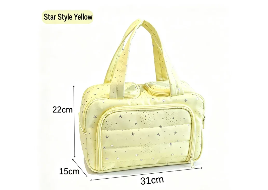 trousse de maquillage portable légère et élégante, grande capacité, compartimentée, double ouverture, pochette de voyage pour articles de toilette
