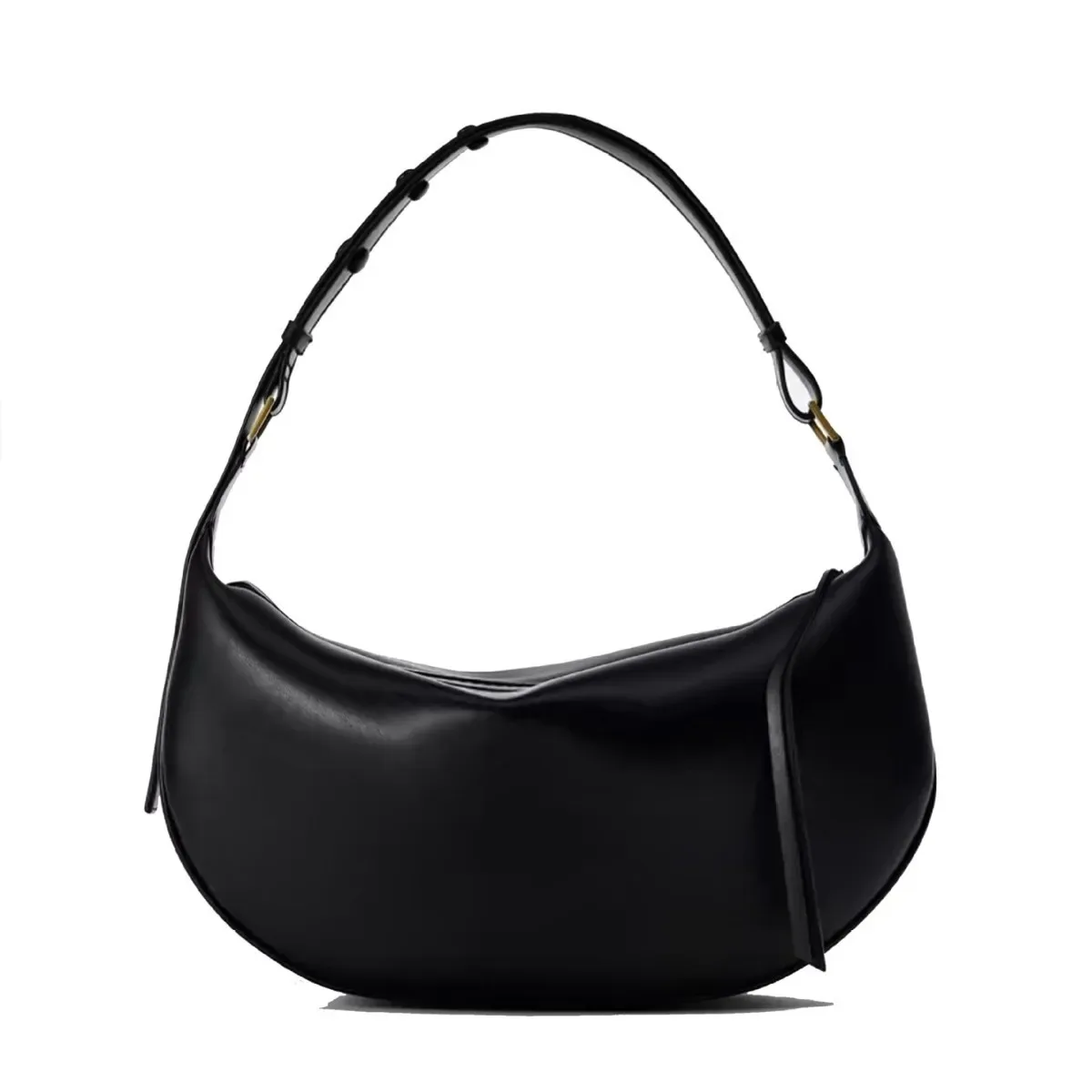 sac à bandoulière en forme de croissant pour femme, grande capacité, sacs à bandoulière en cuir pu tendance, sac à main à la mode
