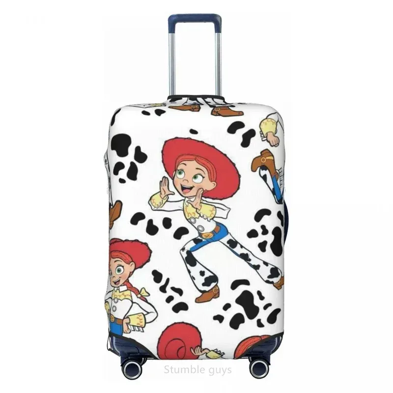 housse de protection durable pour bagages de voyage, motif jouets, compatible avec les bagages de 18 à 32 pouces, en tissu élastique, anti-poussière, lavable, anti-rayures