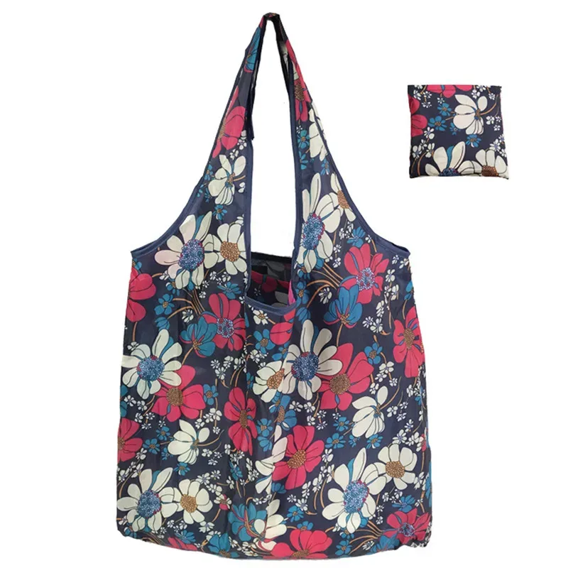 sacs de courses réutilisables pour femmes, sac fourre-tout pliable, sac d'épicerie écologique en tissu, sacs à main pliables pour fruits et légumes, grande capacité