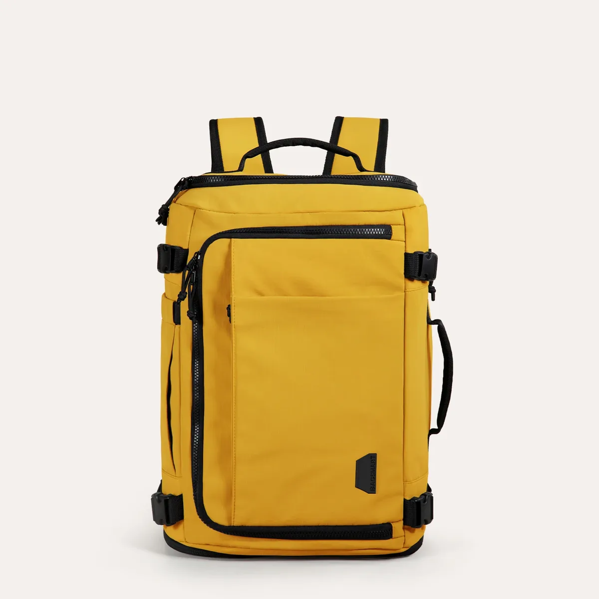 sac dos pvc beige clair poches multiples compression souple usage voyage sport ecole shopping antivol étanche