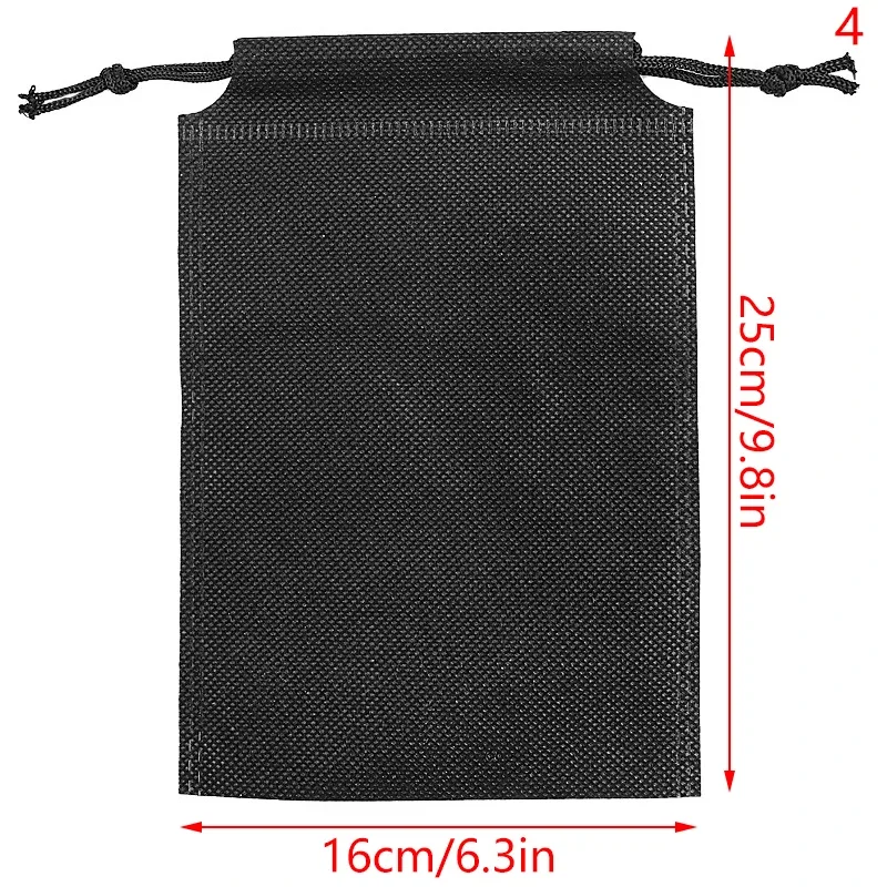 sac de rangement à cordon noir, 1 pièce, housses anti-poussière pour chaussures, pochette de voyage non tissée anti-poussière, sacs à chaussures, protection des chaussures de séchage
