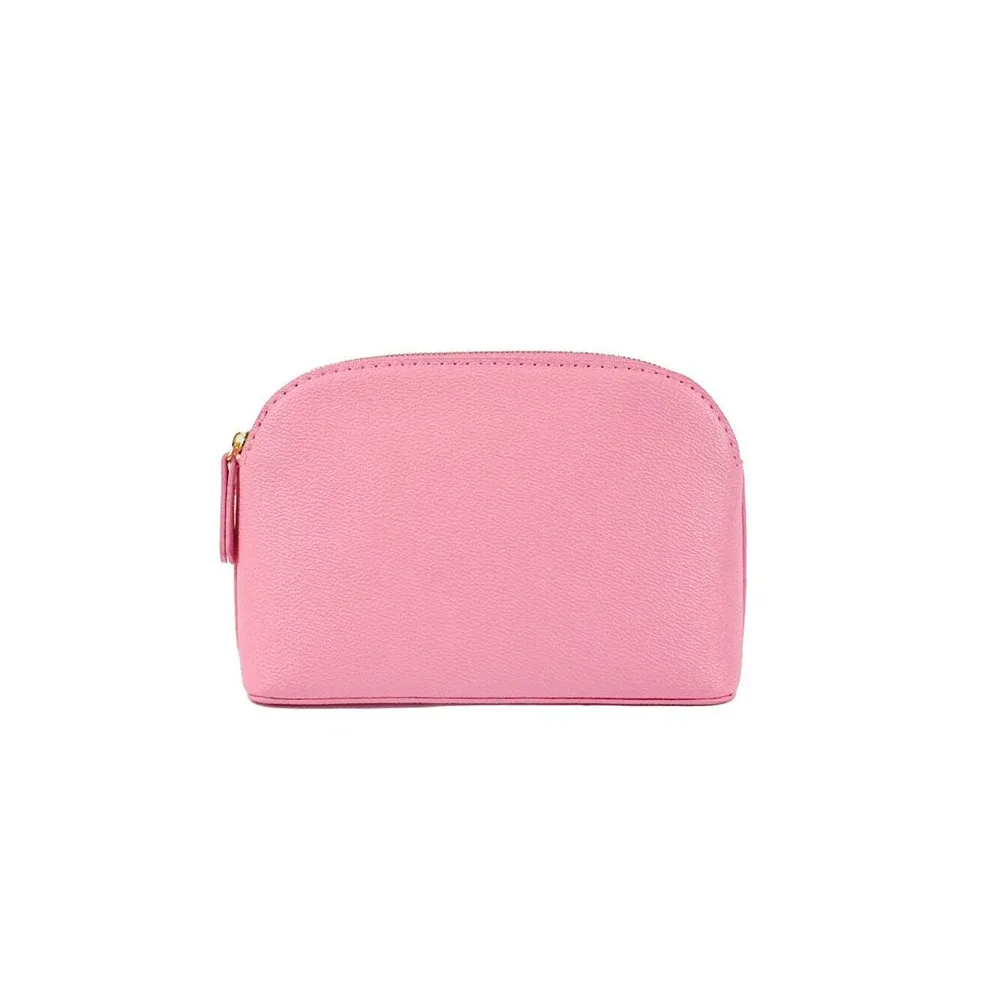 sac compression cuir similicuir texture grainée couleurs rose violet bleu gris noir rouge kaki beige lisa doré voyage cosmétiques
