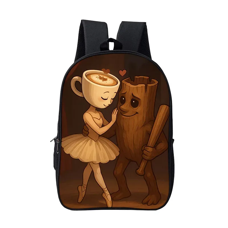 sac à dos scolaire pour garçons et filles, durable et souple, pour livres, motif dessin animé, anime, jeu, style italien brainrot, pour enfants
