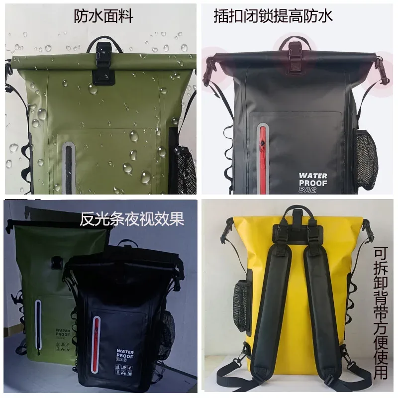 sac à dos étanche de sport en plein air, voyage décontracté, escalade, camping pique-nique, sac à bagages étanche vert