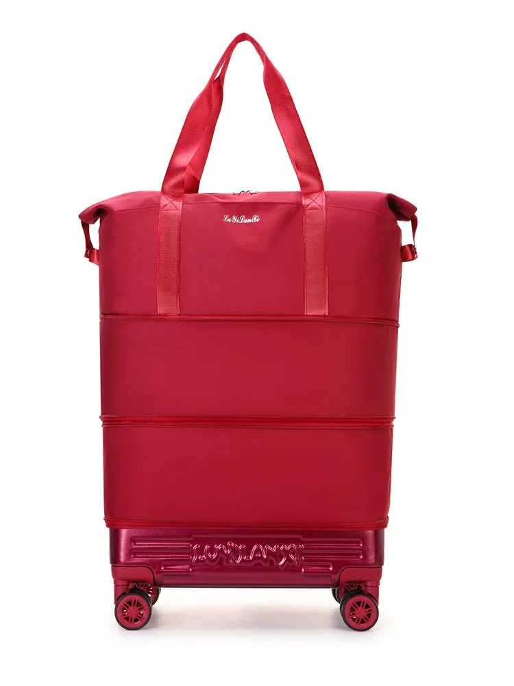 nouveau sac de voyage léger avec roulettes universelles, grande capacité, pliable, imperméable, sac extensible pour les courts séjours et les voyages en plein air