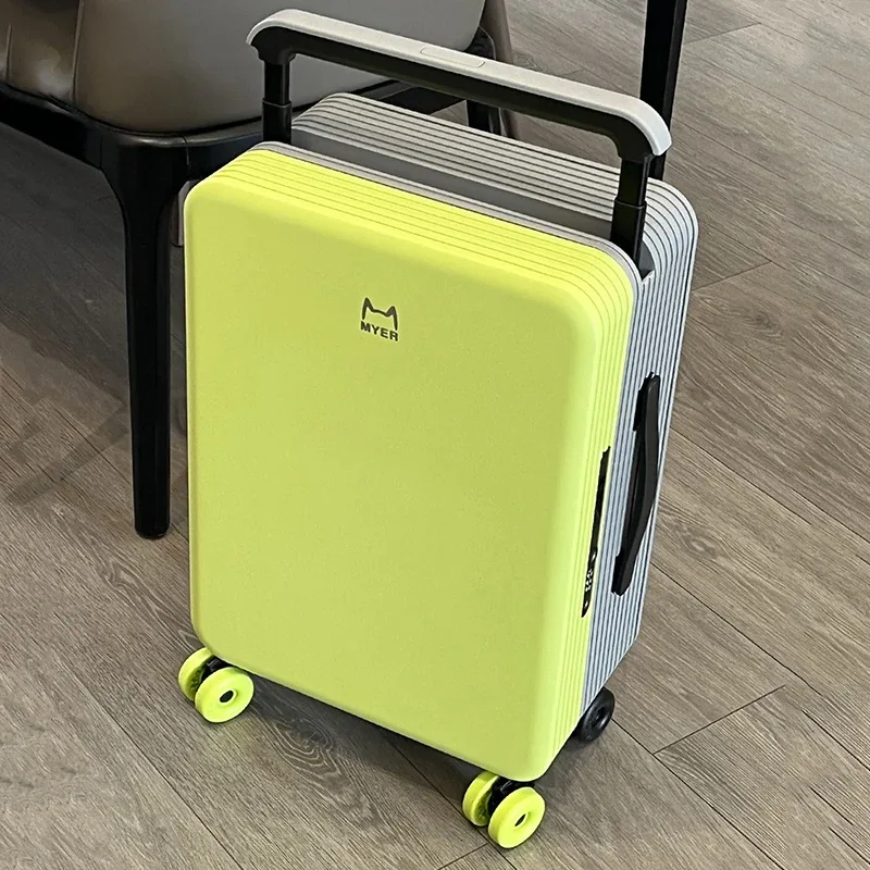 klqdzms – bagages de voyage 20 "24 pouces, boîte de cabine en abs + pc, valise à roulettes de grande capacité pour femmes, valise de cabine à roulettes universelles