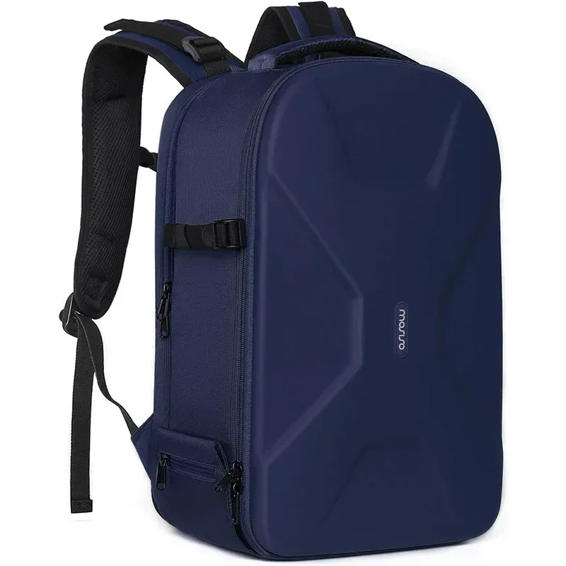 sac à dos pour appareil photo de photographie dslr, coque rigide étanche de 15 à 16 pouces avec support pour trépied et compartiment pour ordinateur portable canon/nikon/sony