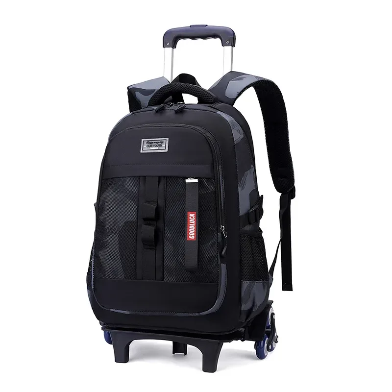 sac à dos à roulettes 2026 pour collégiens, sac à roulettes pour garçons, sacs à dos à roulettes pour l'école, sacs à livres à roulettes