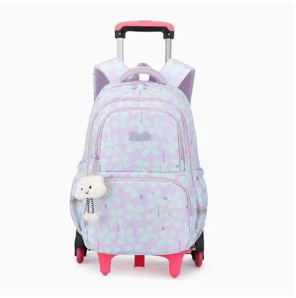 sacs à roulettes pour enfants d'école primaire, sacs à dos à roulettes pour filles, sacs à roulettes pour collégiennes, bagages à roulettes